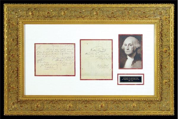 Political - George Washington Signed 1799 Document