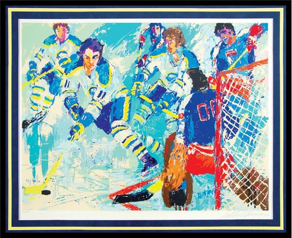 Hockey Memorabilia - The "French Connection" Lithograph by Leroy Neiman