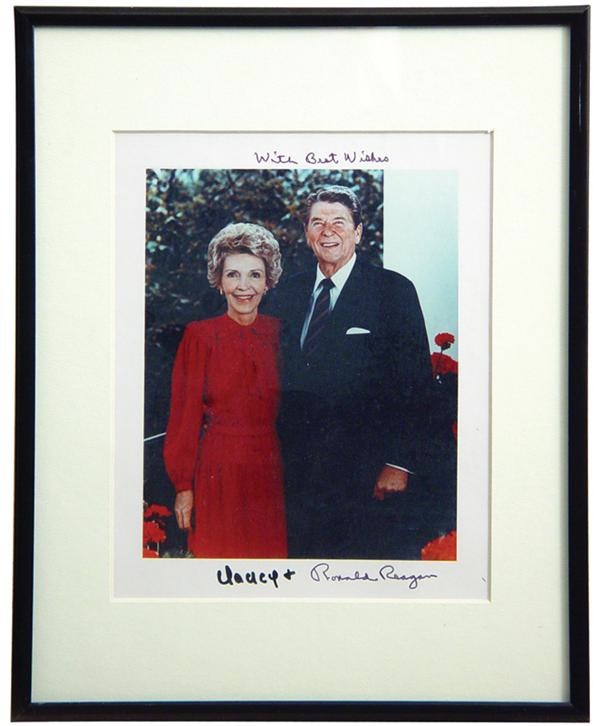 Political - Ronald & Nancy Reagan Signed Photograph (8x10")