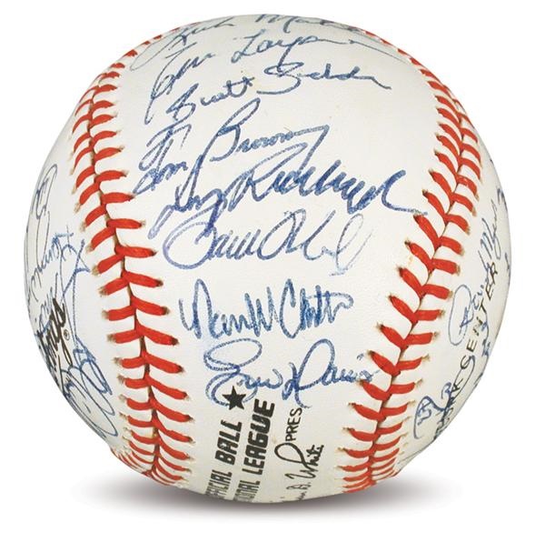 Autographed Baseballs - 1990 Cincinnati Reds Team Signed Baseball