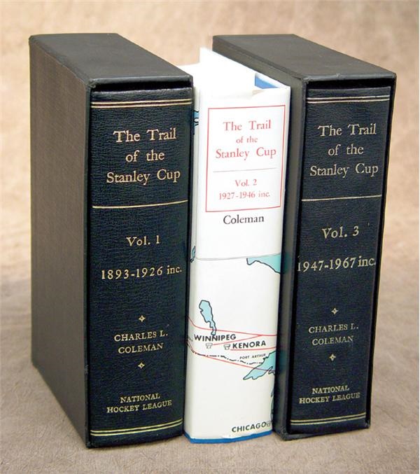- 1967 Three-volume Set of “Trail of the Stanley Cup”