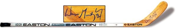 - 1996 Wayne Gretzky Game Used St. Louis Blues Playoff Stick