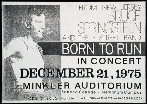 Bruce Springsteen - Bruce Springsteen and the E Street Band "Born to Run" Poster (11x17")