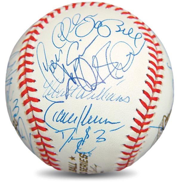 Autographed Baseballs - 2001 Arizona Diamondbacks Team Signed Baseball