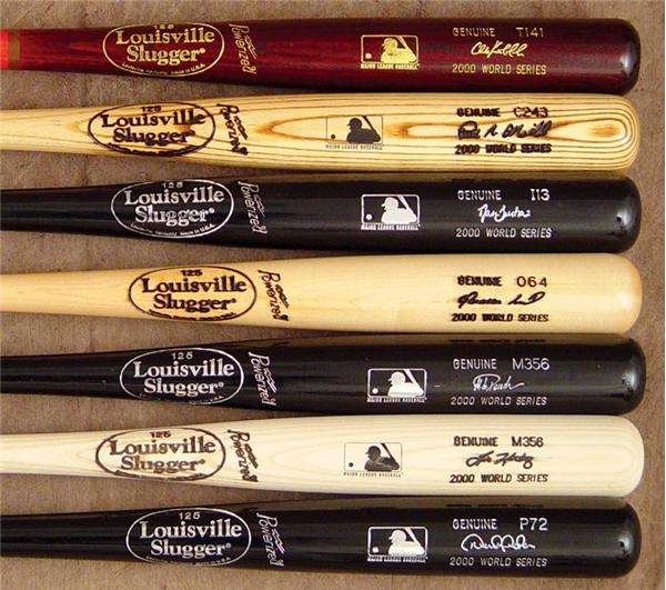 2000 New York Yankees World Series Game Bats with Jeter (7)