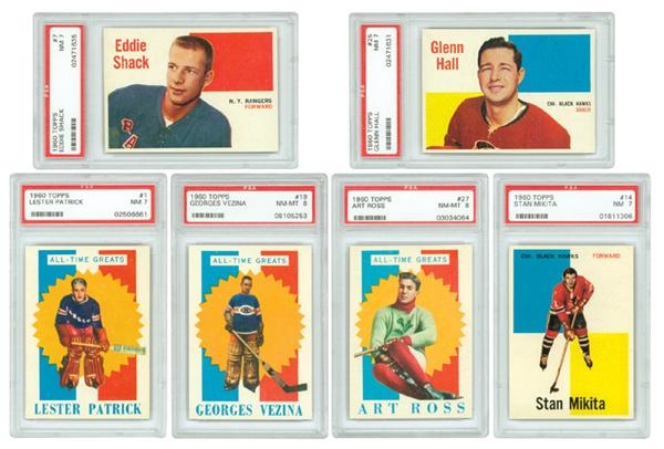 Hockey Cards - 1960/61 Topps Hockey Set w/ (31) PSA
