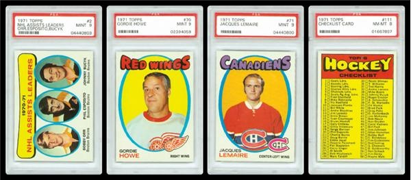 Hockey Cards - 1971/72 Topps Hockey Set w/ (14) PSA