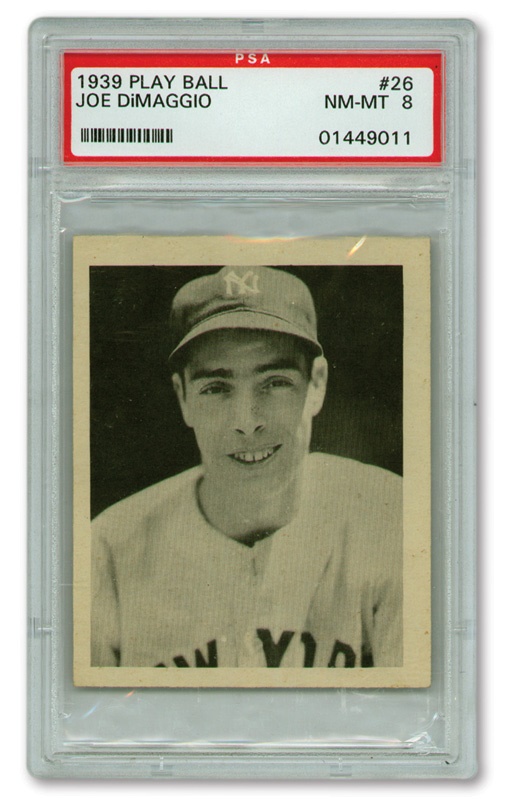 Baseball and Trading Cards - 1939 Play Ball Joe DiMaggio PSA 8