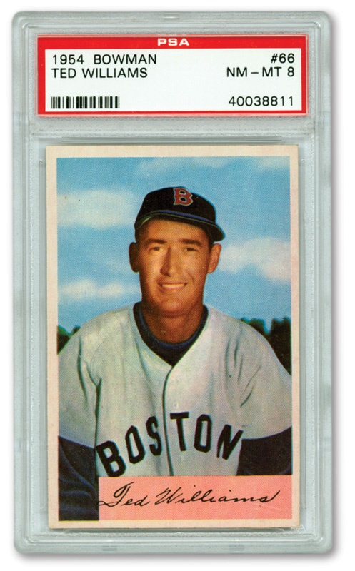 Baseball and Trading Cards - 1954 Bowman Ted Williams PSA 8 NM-MT