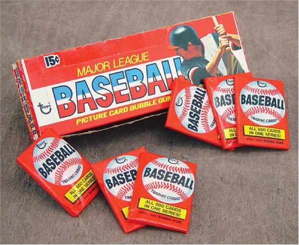 Unopened Cards - 1976 Topps Baseball Wax Box with Traded Series