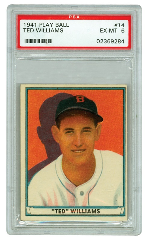 1941 Play Ball Ted Williams PSA 6 EX-MT