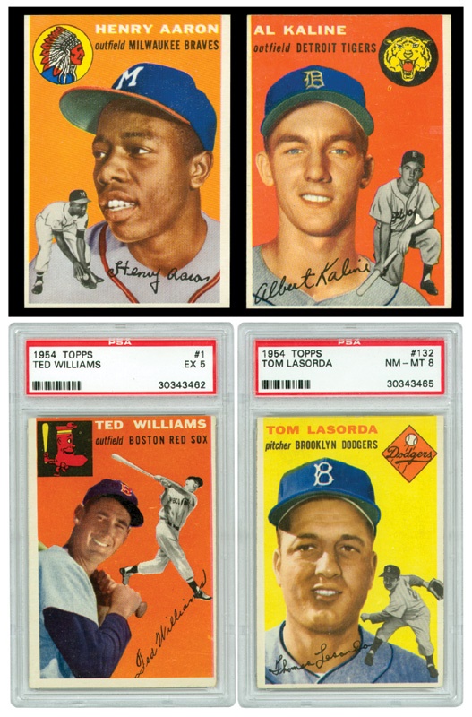 Baseball and Trading Cards - 1954 Topps Complete Baseball Set EX-MT to NRMT
