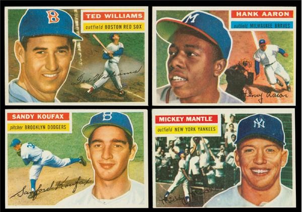 - 1956 Topps Baseball Set (1-340) EX