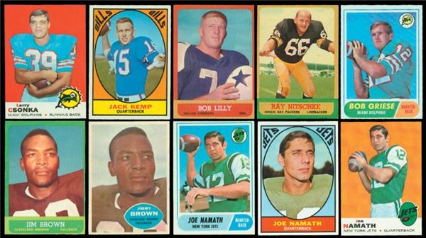 1960's Topps Football Set Collection ('60, '63, '67, '68, & '69)