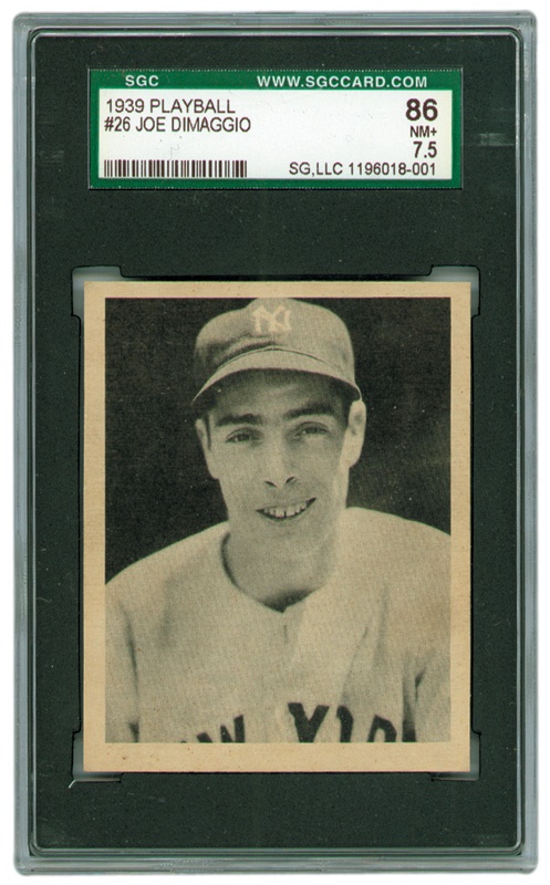 Baseball and Trading Cards - 1939 Play Ball Joe DiMaggio SGC 86 NRMT+
