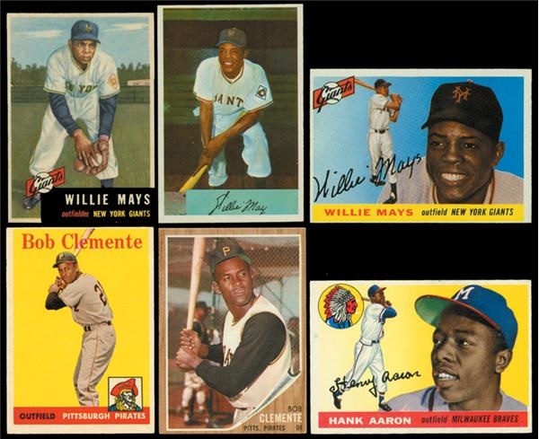 Baseball and Trading Cards - Aaron/Mays/Clemente Collection (50)