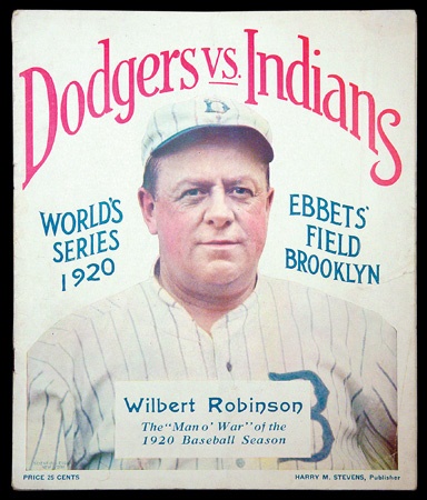 Jackie Robinson & Brooklyn Dodgers - 1920 World Series Program at Brooklyn