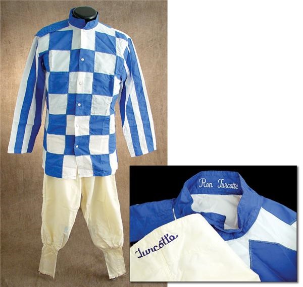 All Sports - Ron Turcotte Racing Silks and Pants Worn for Secretariat