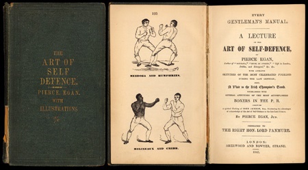 Boxing Books - The Art of Self Defence by Pierce Egan (1845).