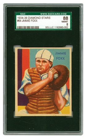 Baseball and Trading Cards - 1935 Diamond Stars Jimmie Foxx SGC 88 NM-MT