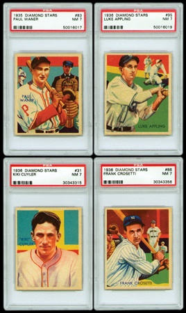 Baseball and Trading Cards - 1935-1936 Diamond Stars PSA 7 Collection (21)