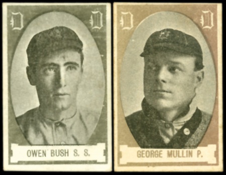 Baseball and Trading Cards - 1909 Cabanas Baseball Cards of Mullin & Bush