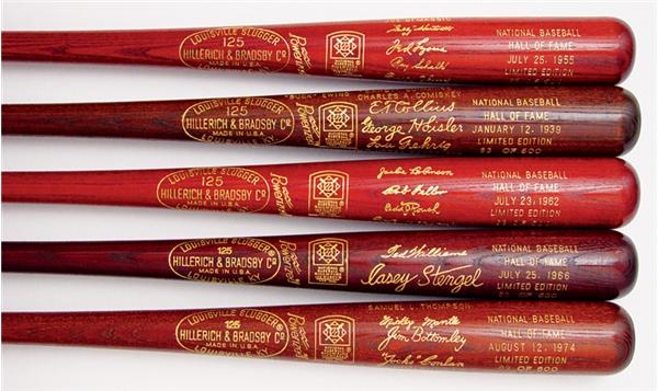 Near Complete Set of Hall of Fame Induction Bats (54)