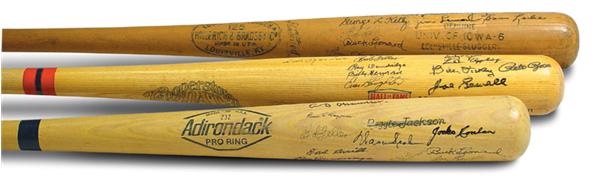 Baseball Autographs - Hall of Fame Signed Bats (3)