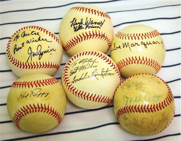 Hall of Famers Single Signed Baseball Collection (12)