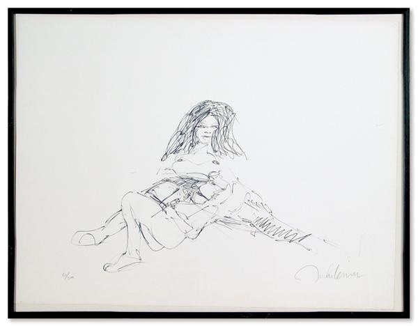 - John Lennon Bag One Signed Lithograph (23x30”)