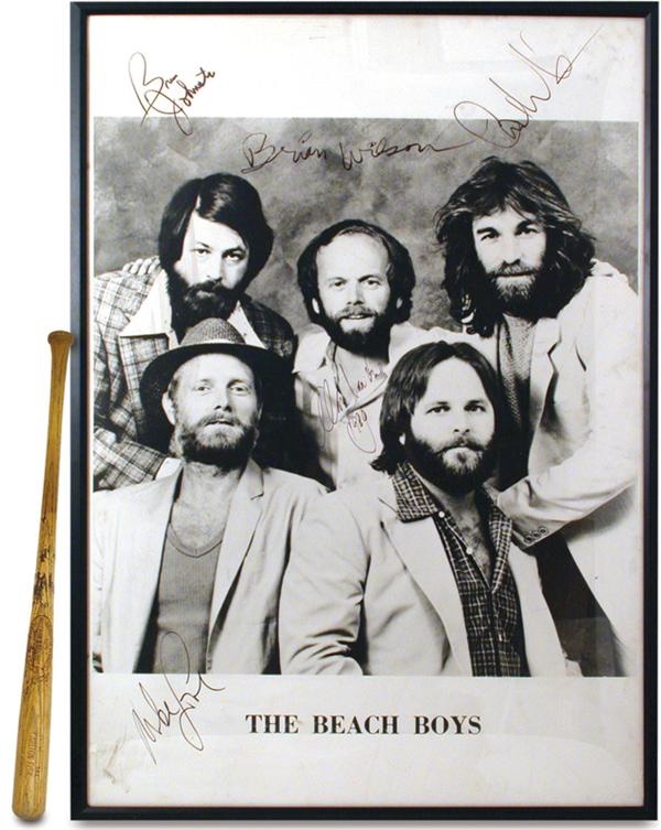 Music Autographs - Huge Beach Boys Signed Photograph (40x56”)