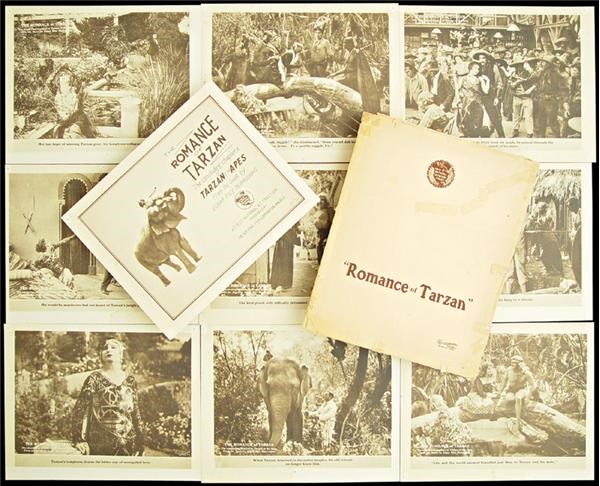 1918 Tarzan Lobby Card Set in Original Envelope (9)