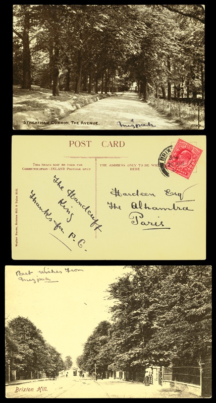 Sports Autographs - 1905 “Handcuff King” Postcards Sent by Harry Houdini To His Brother (2)
