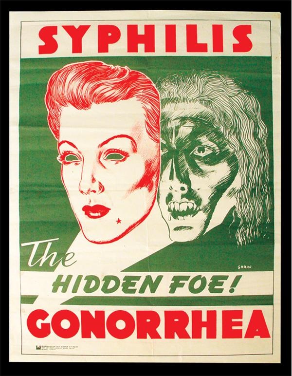 1930’s Syphilis Gonorrhea Propaganda Poster