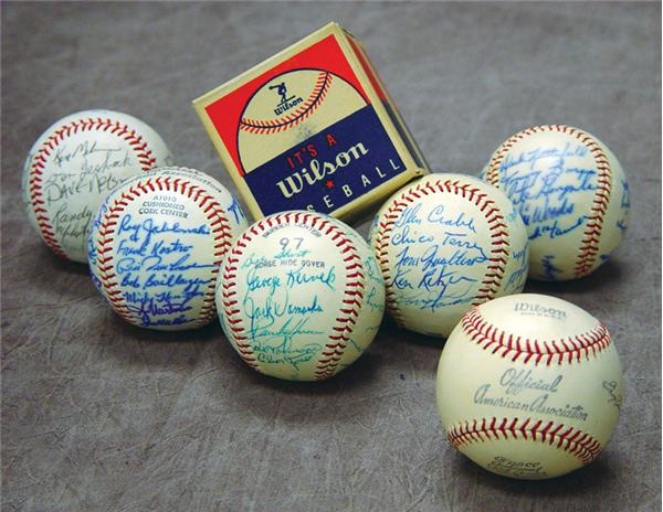 Autographed Baseballs - Minor League Team Signed Baseball Collection (17)
