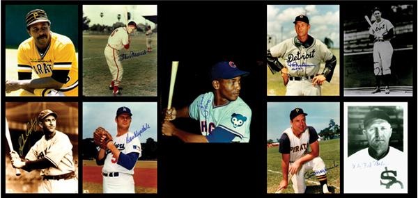 Baseball Autographs - Baseball Hall of Fame Signed Photograph Collection (60)
