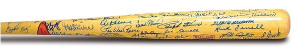 Baseball Autographs - Hall of Fame Signed Bat