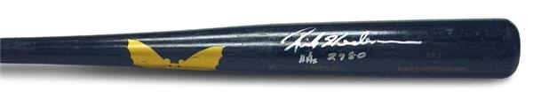 Bats - Rickey Henderson Game Used 2980 Hit Bat (34”)