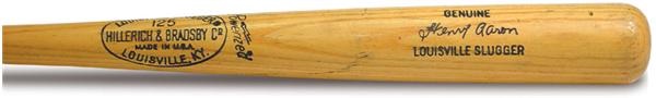 Bats - 1973-75 Hank Aaron Game Used Bat (35”)