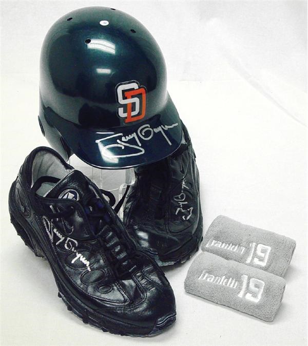 Baseball Equipment - Tony Gwynn Autographed Game Used Collection (3)