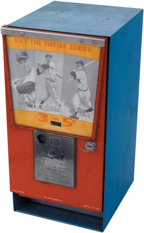 Ernie Davis - 1950’s Exhibit Card Vending Machine