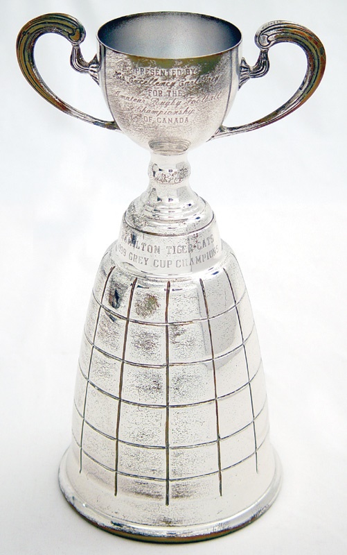 Football - 1999 Hamilton Tiger Cats CFL Grey Cup Trophy (12.5" tall)