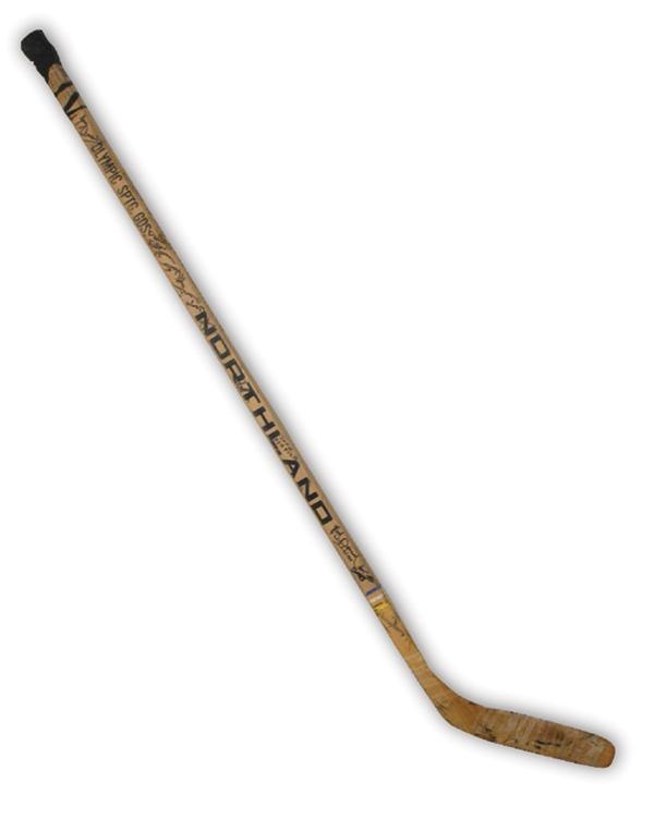 Hockey Memorabilia - 1976 Johnstown Jets “Slapshot” Team Signed Stick