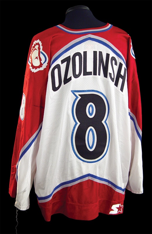 2000-01 Sandis Ozolinsh NHL All Star Game Worn Jersey – “2001 NHL