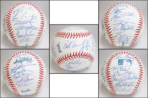 Autographed Baseballs - 2001 Arizona Diamondbacks Team Signed Baseball