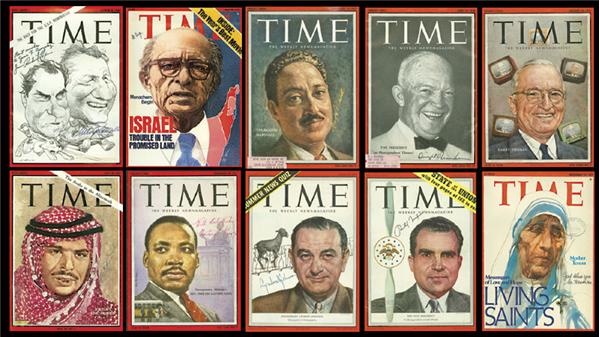 Americana Autographs - World Leaders Signed <i>Time</i> Magazines (125)