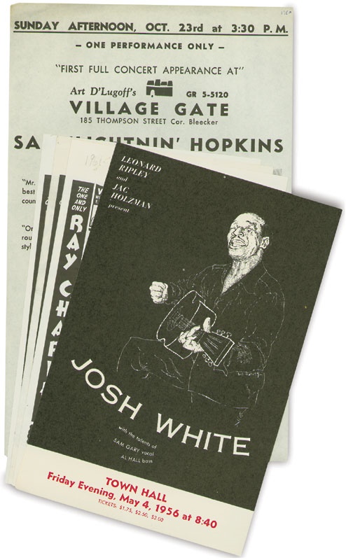 1950’s-60’s Blues Handbill Collection of (6)