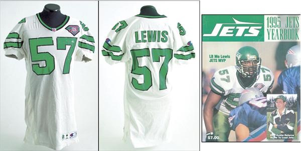 Football - 1994 Mo Lewis Game Worn MVP Jersey with Photo Documentation