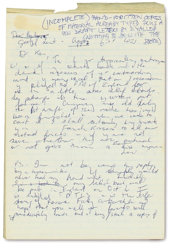 Graham Chapman - Graham Chapman Handwritten Notebook w/ Paul McCartney Content