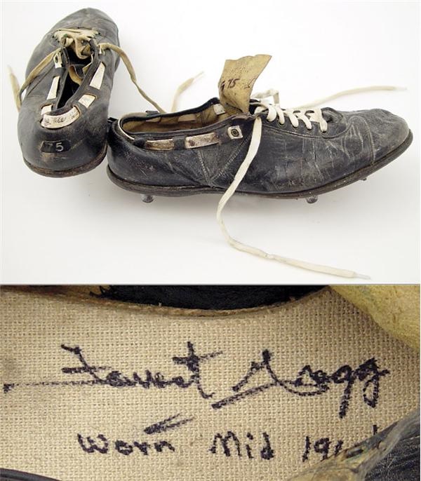 Football - Forrest Gregg Mid 1960’s Autographed Game Worn Cleats